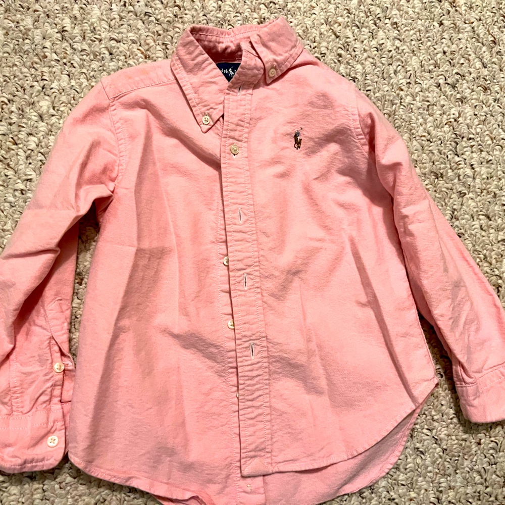 Long sleeve polo button up shirt
